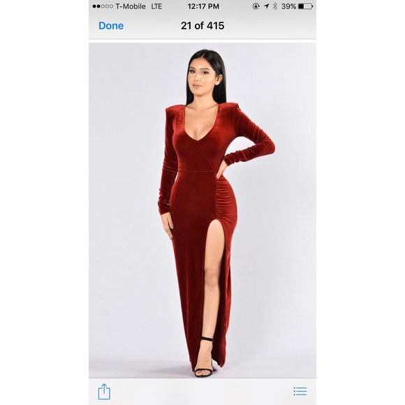 Fashion Nova | Dresses | All Red Thigh 